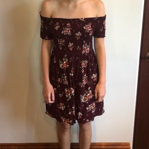 Summer time off the shoulder dress